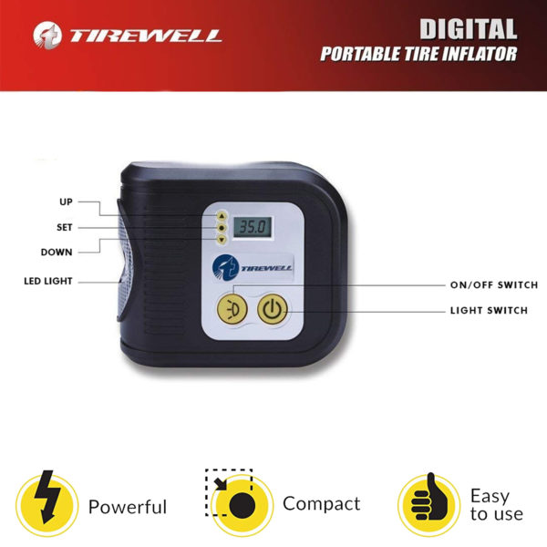 amicikart tirewell digital tyre inflator